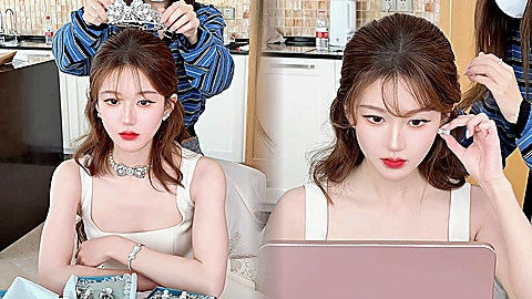 赵露思锁骨线条